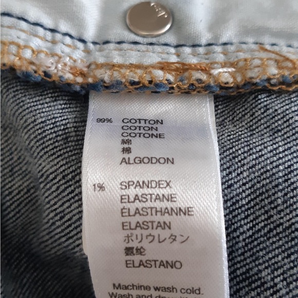 Gap Womens Skinny Roll Up Jean Shorts Sz 18 - Picture 7 of 8